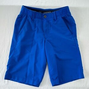 Under Armour Golf Shorts Men 28x11 UA Drive Blue Stripe Geometric Performance